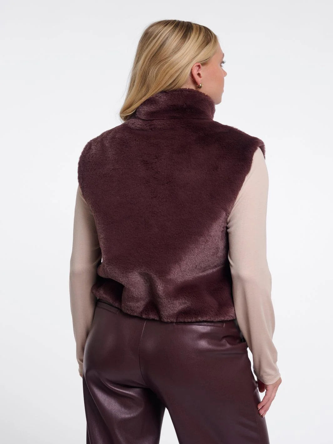 Rino & Pelle Nikki Short Faux Fur Waistcoat