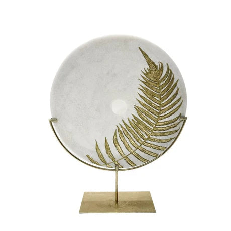 Mindy Brownes Gold Leaf Circle Decor