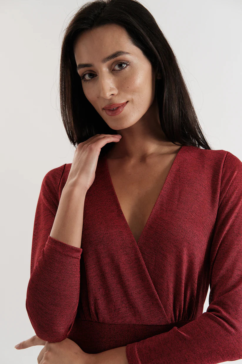 Louche Sona Marl Wrap Dress