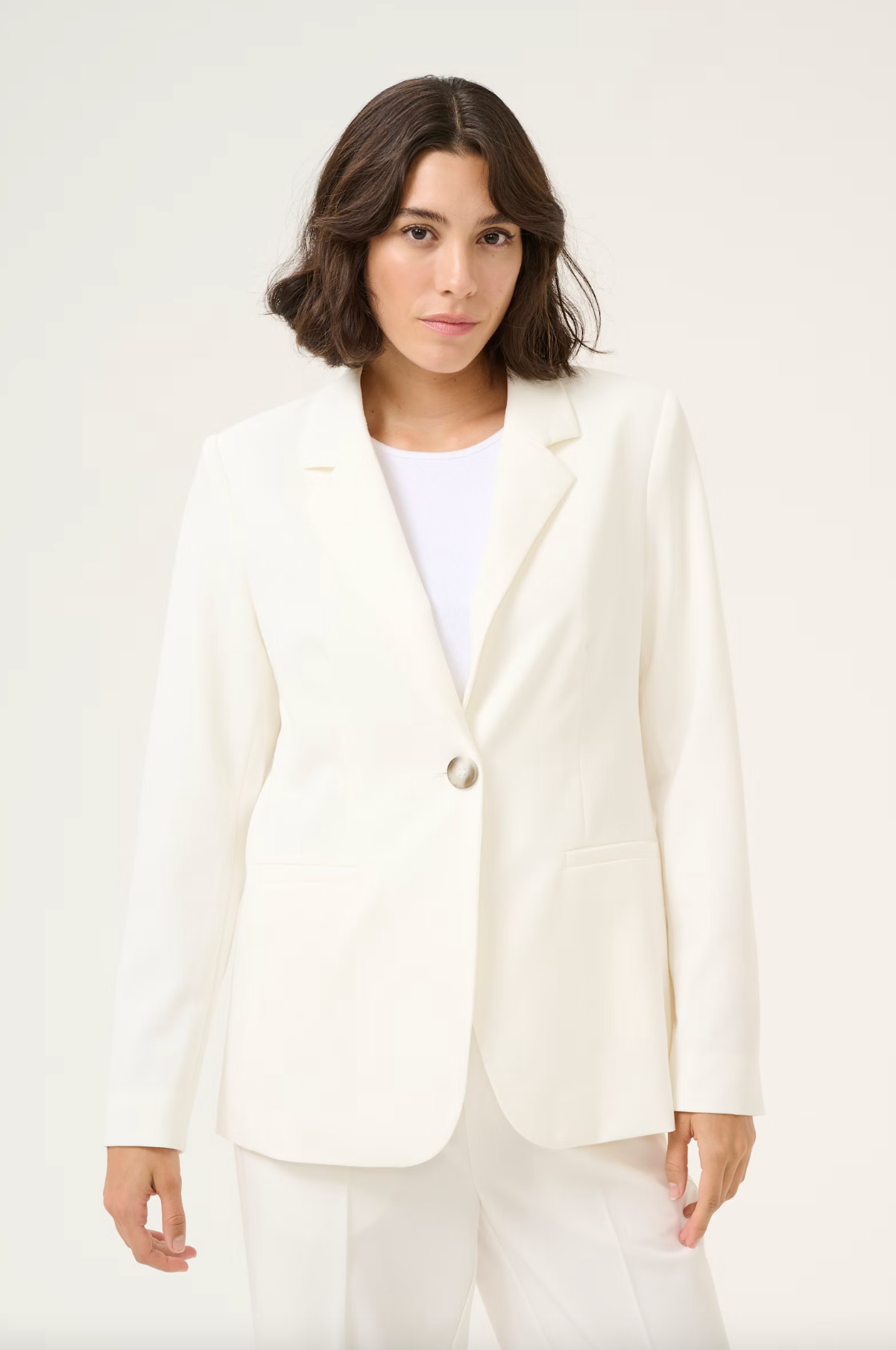 Kaffe KAsakura Blazer , Chalk
