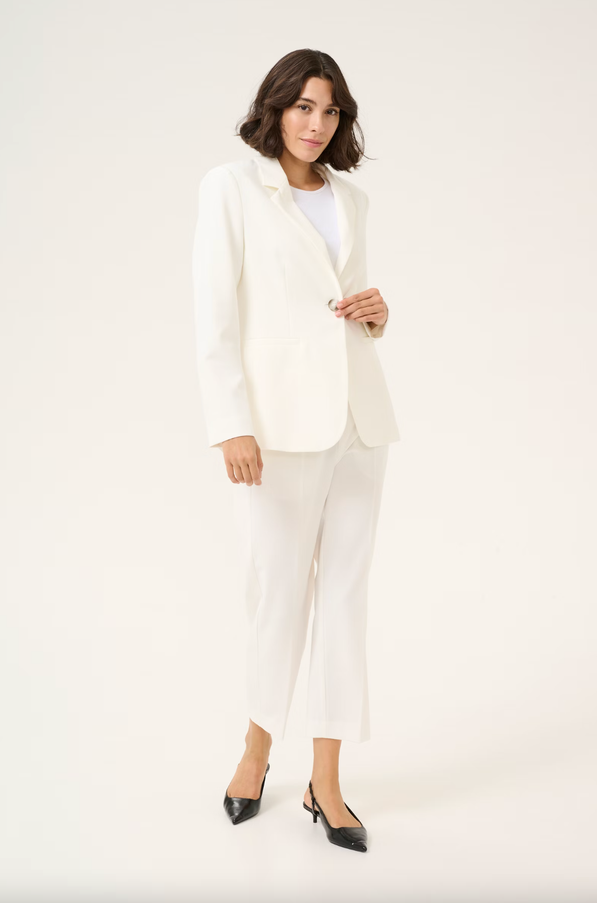 Kaffe KAsakura Blazer , Chalk