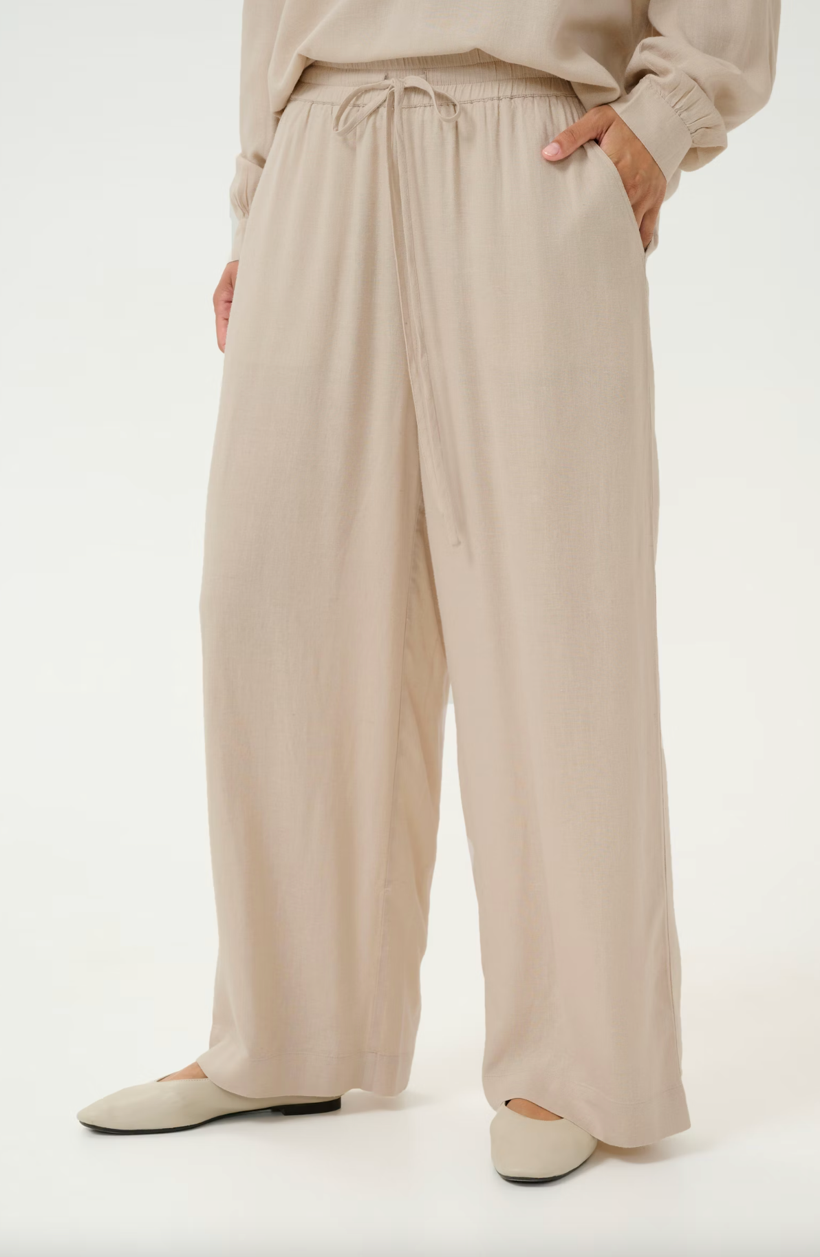 Kaffe KAmilia Cropped Linen Pants