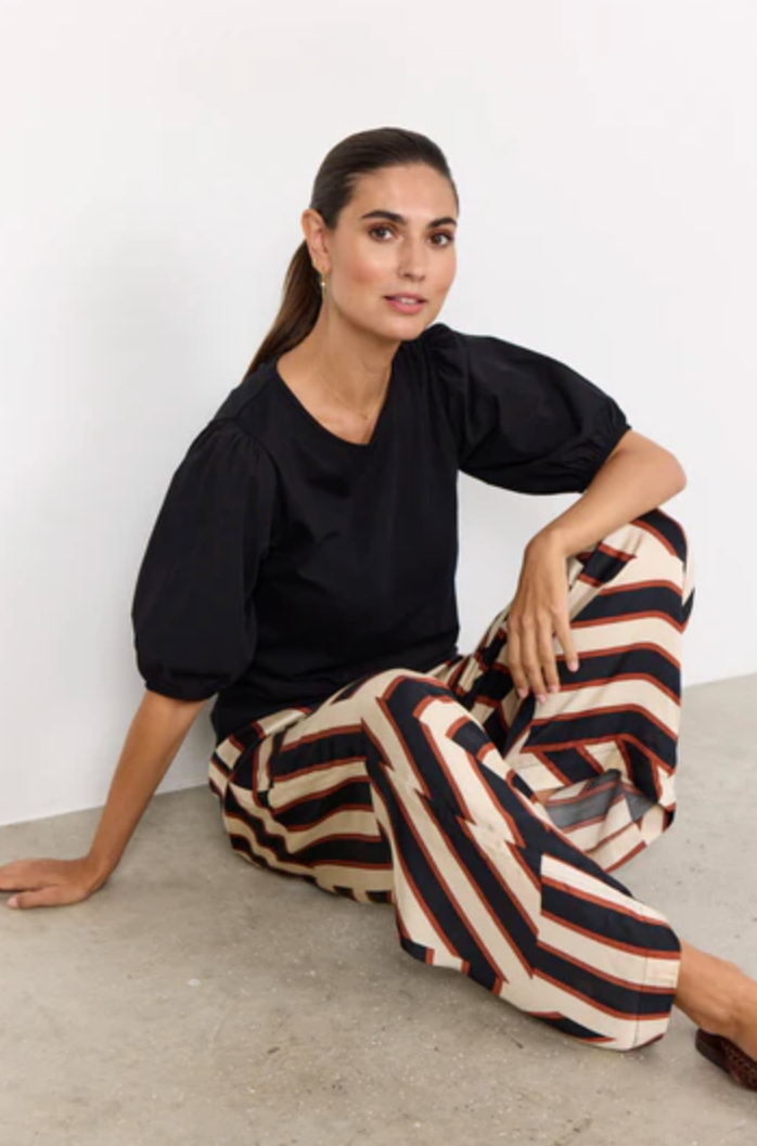 Soya Concept Derby Blouse , Black