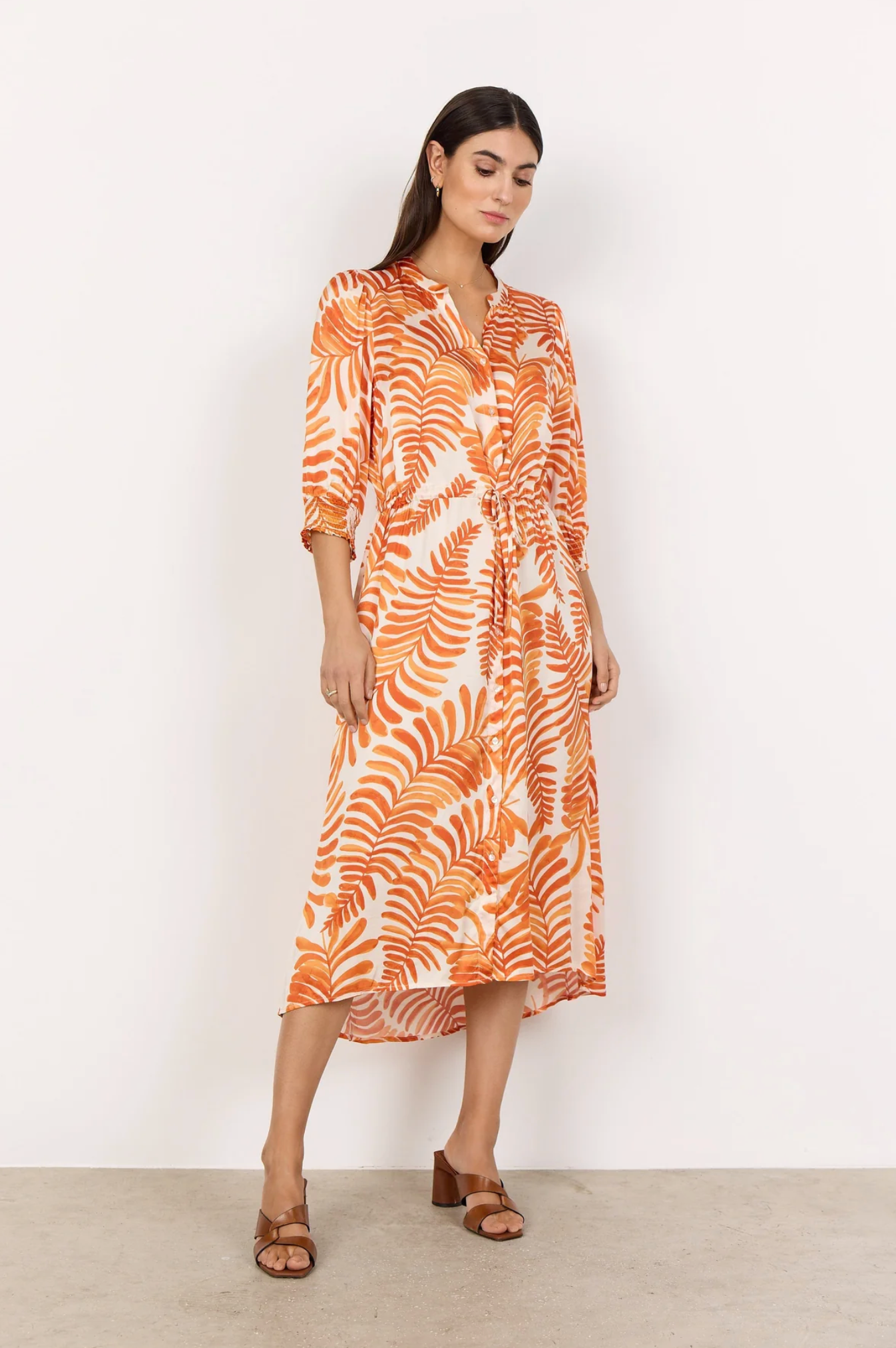 Soya Concept Rochel Print Dress , Orange