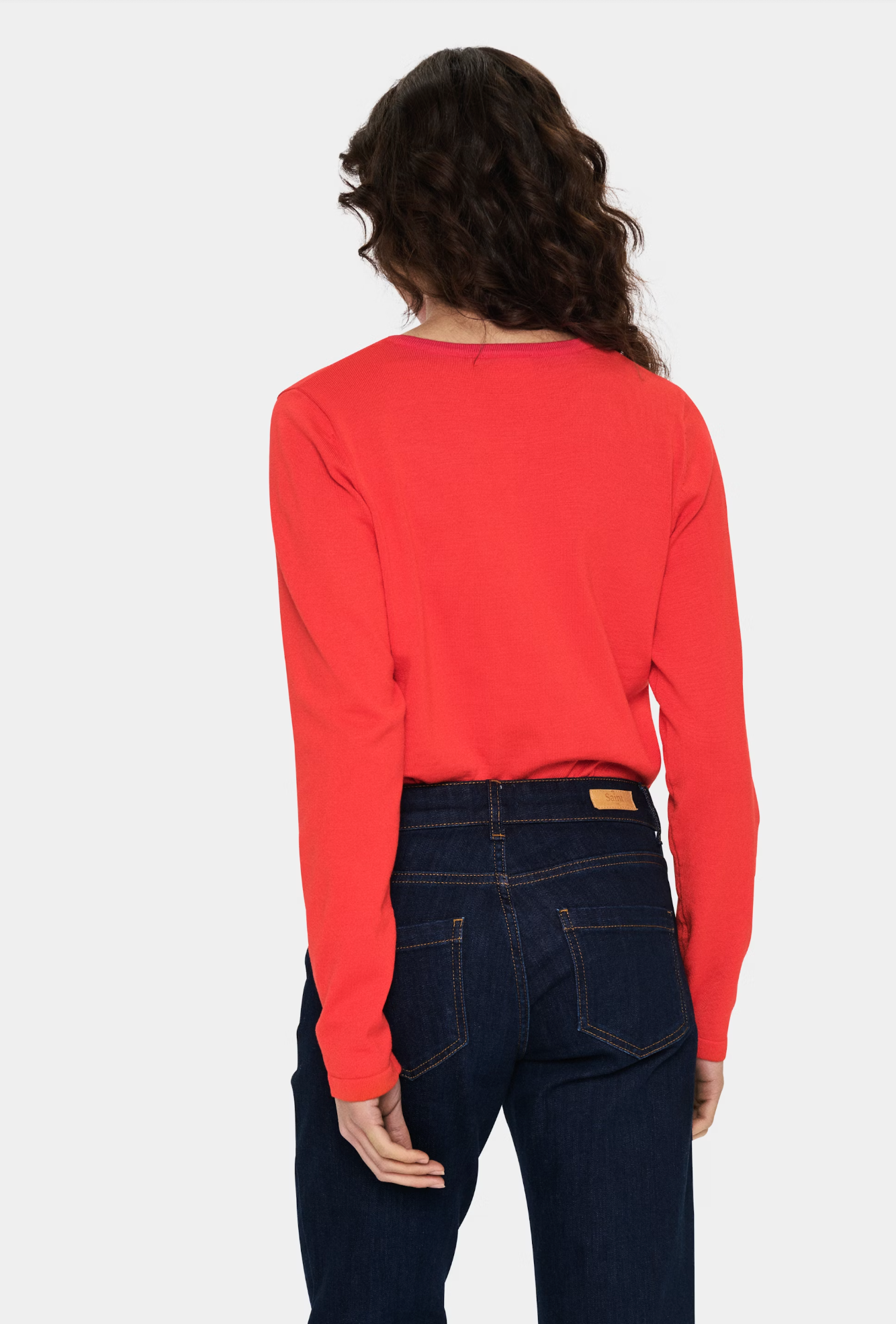 Saint Tropez Mila R-Neck Cardigan , Flame Scarlet