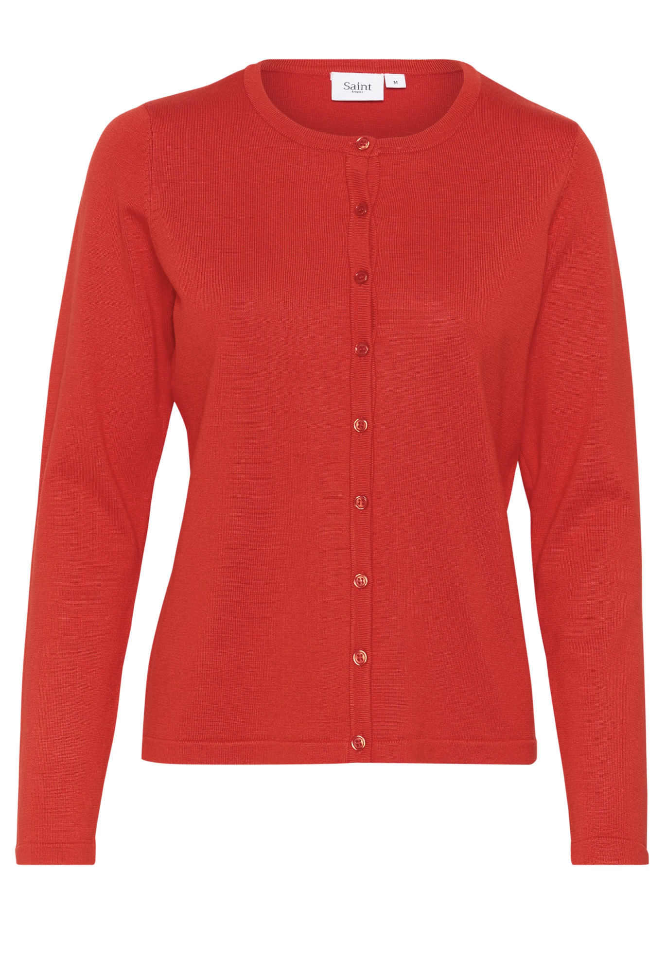 Saint Tropez Mila R-Neck Cardigan , Flame Scarlet
