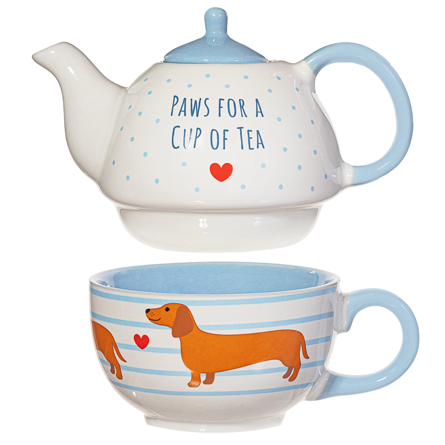 Sass And Belle Sausage Dog Tea For 1