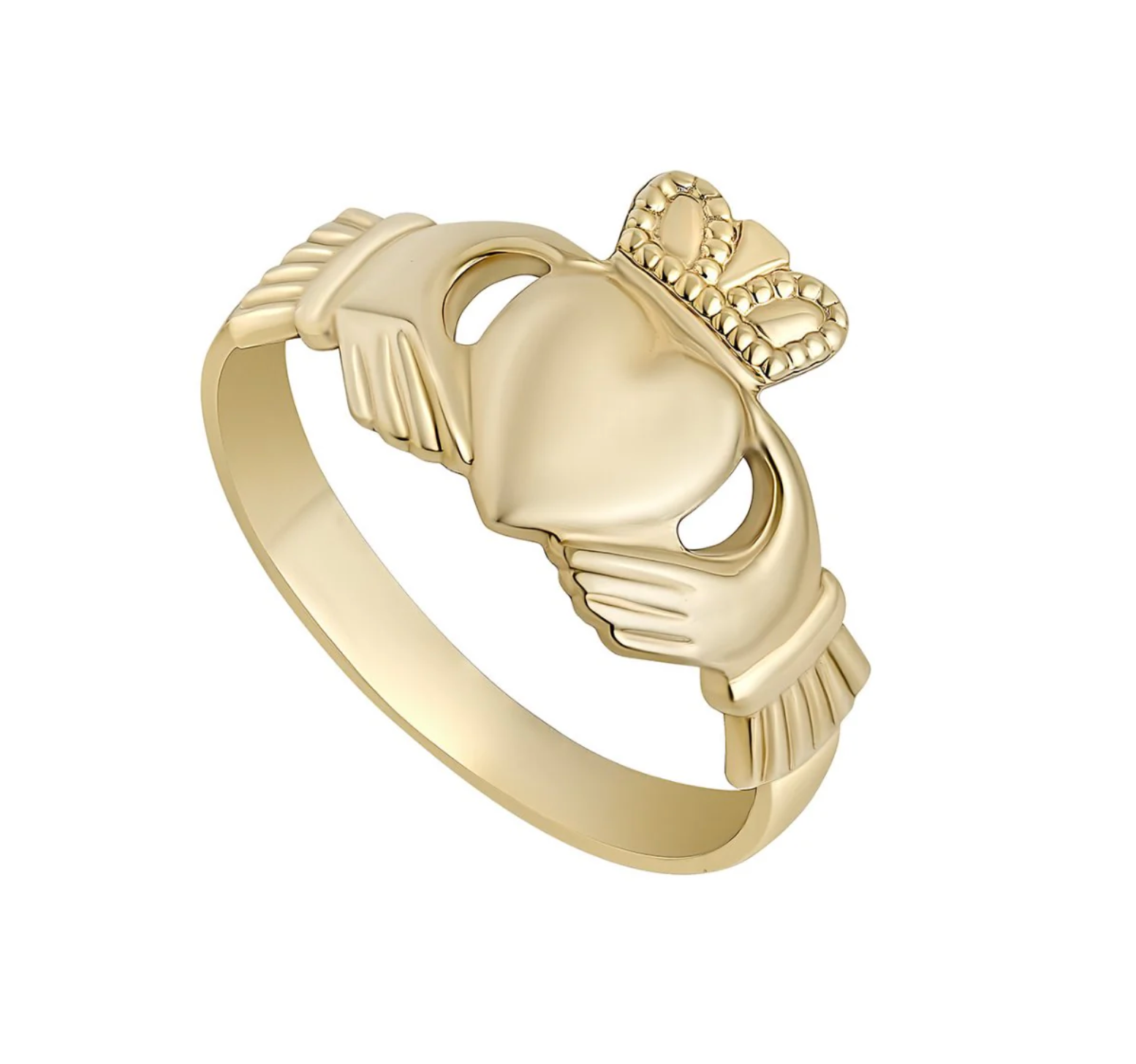 Men's 10ct Gold Claddagh Ring
