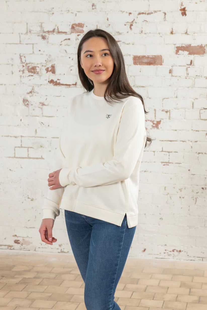 Lighthouse Seaside Jersey Top , Coconut