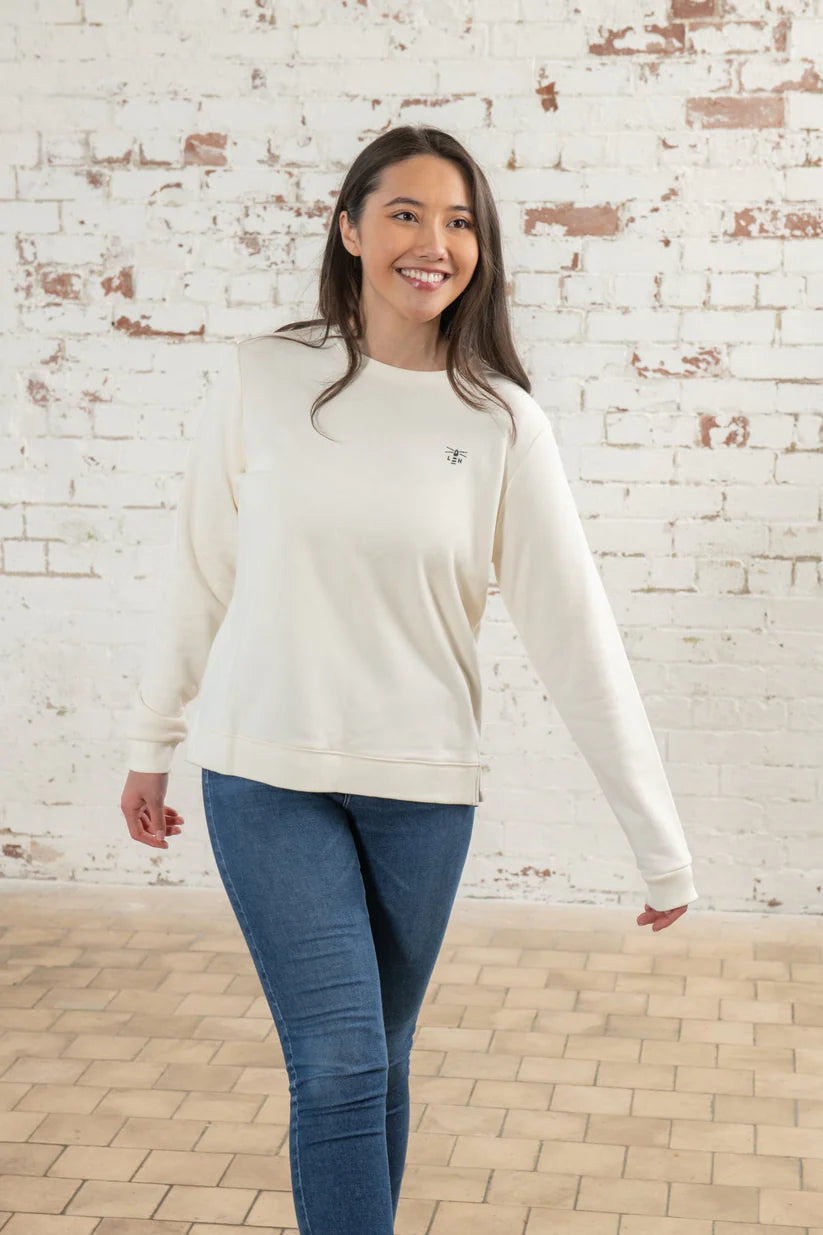 Lighthouse Seaside Jersey Top , Coconut