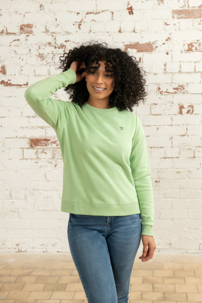 Lighthouse Seaside Jersey Top , Soft Green