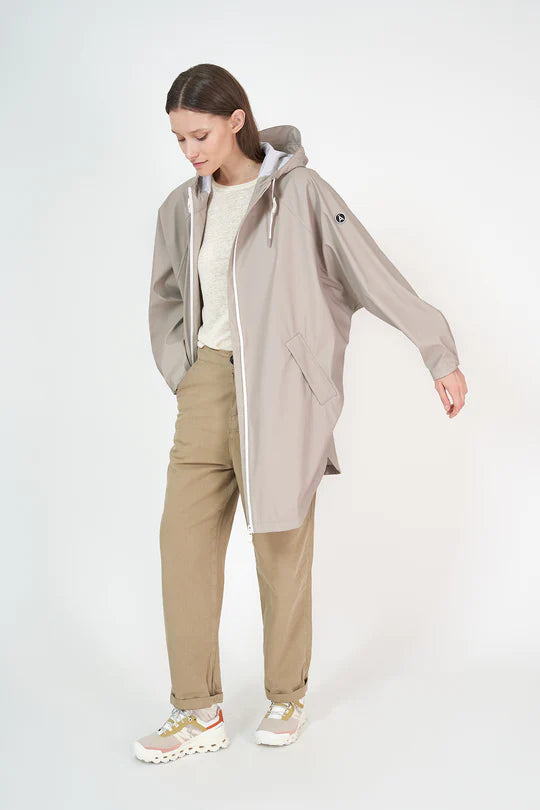 Tanta Sky Rain Jacket , Stone Grey