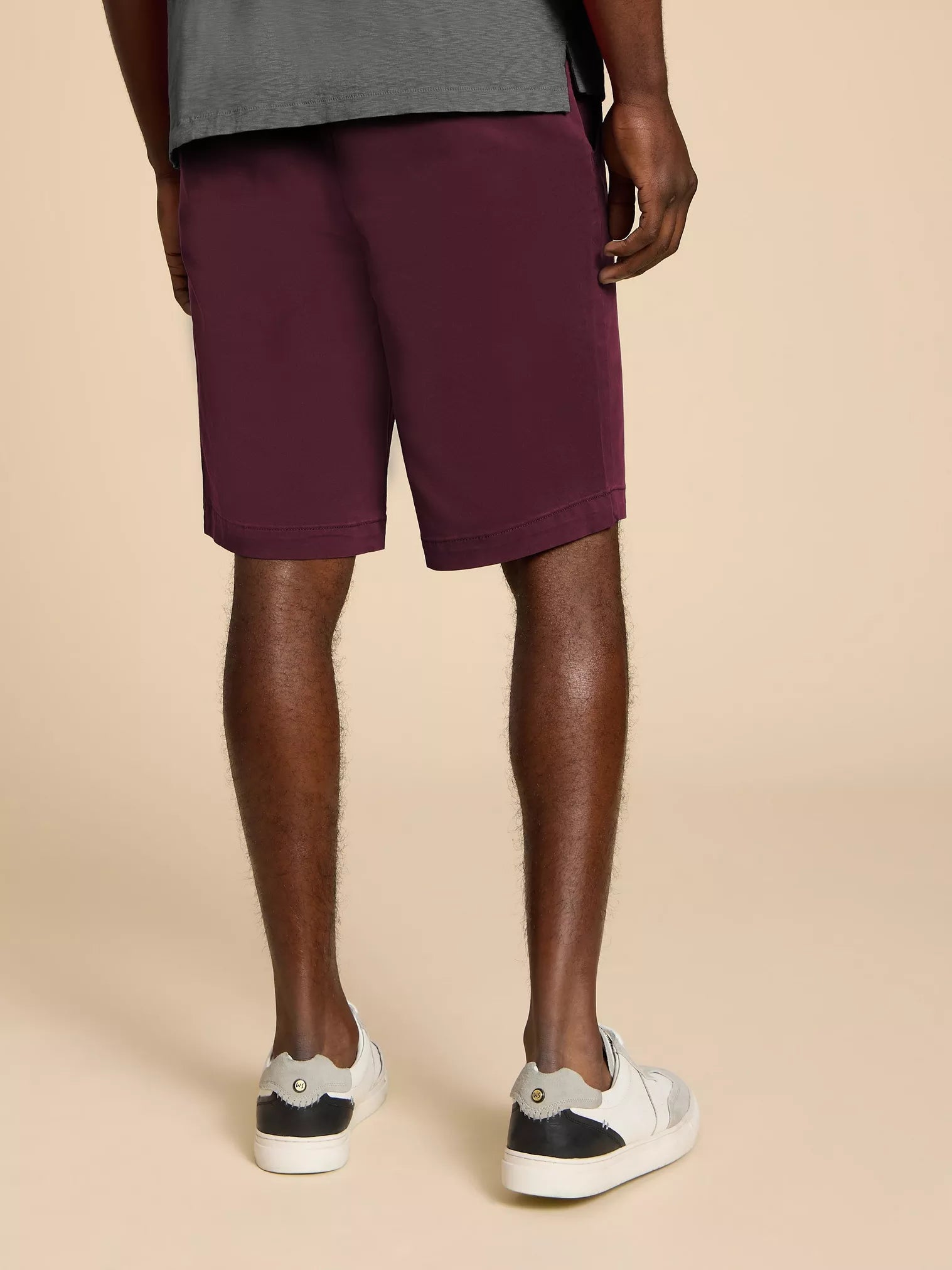 White Stuff Sutton Chino Shorts , Dark Plum
