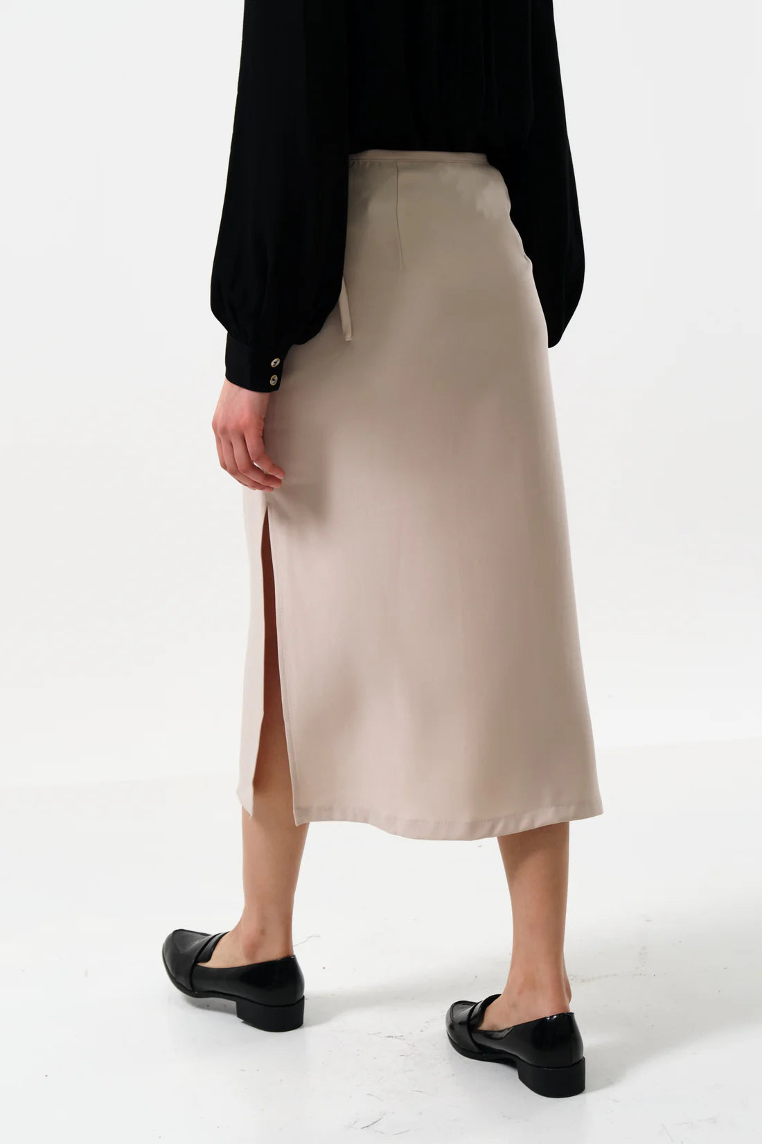 Louche Timo Satin Maxi Skirt