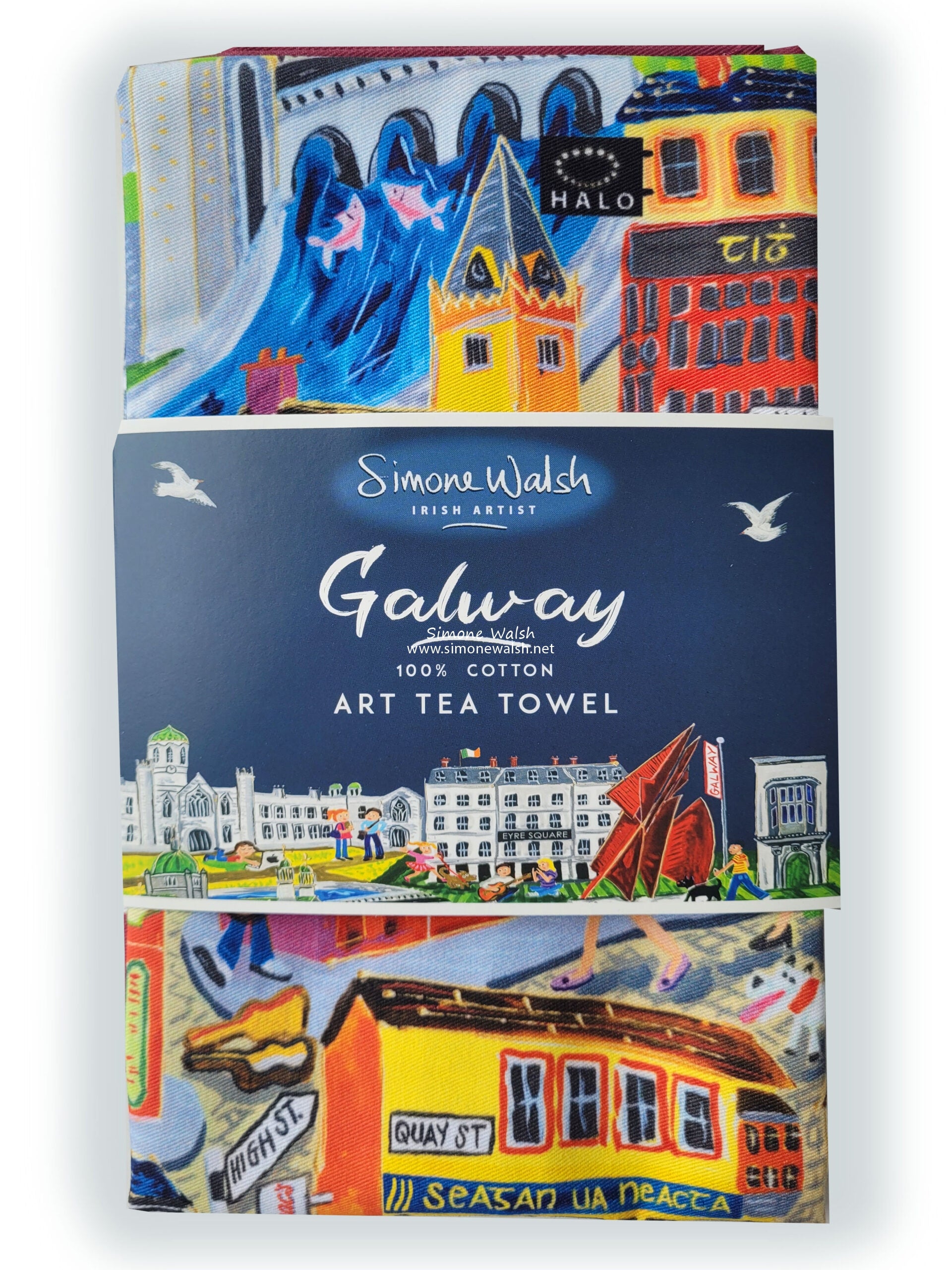 Simone Walsh Galway Cotton Tea Towel