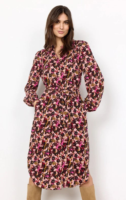 Soya Concept | Talena3 Print Dress | Pink