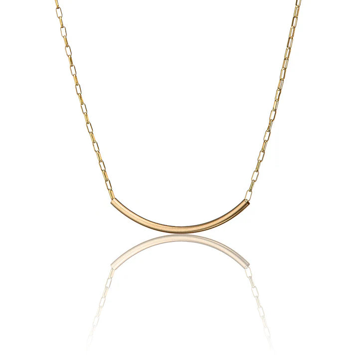 Scribble & Stone Crescent Tube Pendant