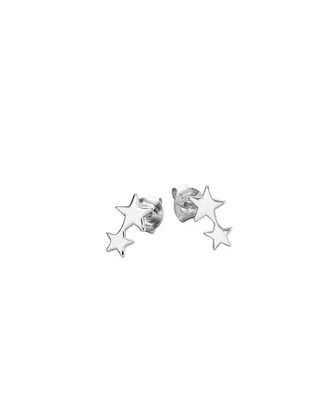 Mary-K Silver 2 Star Studs