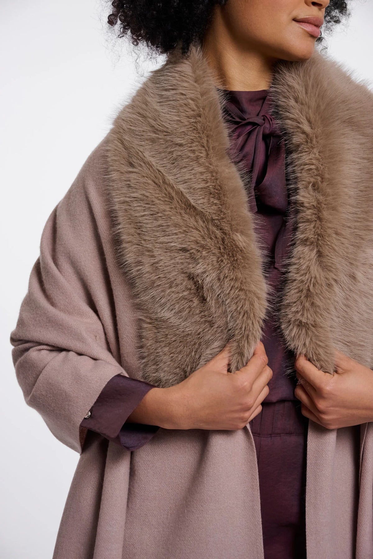 Rino & Pelle Wendy Cape with Fur