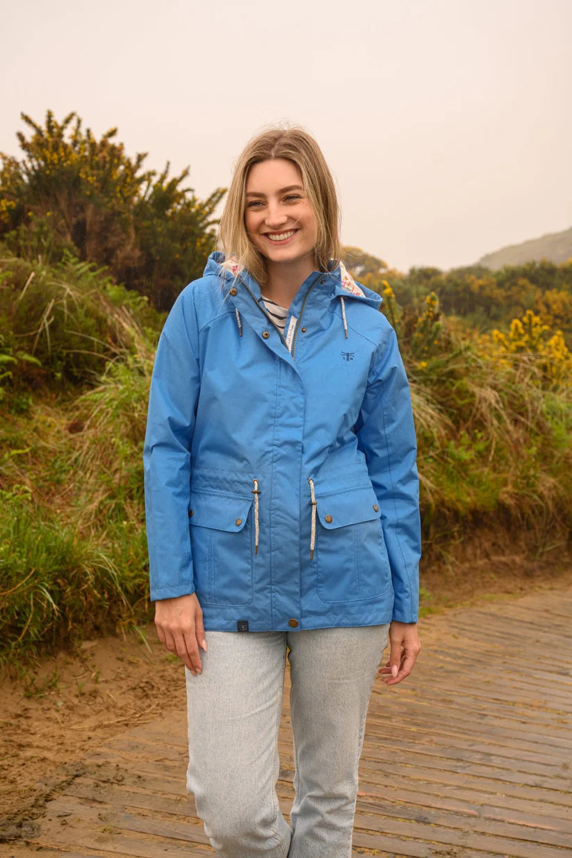 Lighthouse Shoreline Waterproof Coat , Azure Blue