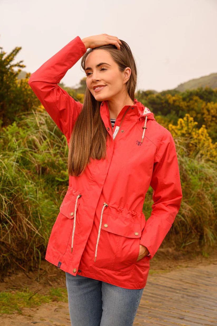 Lighthouse Shoreline Waterproof Jacket , Poppy