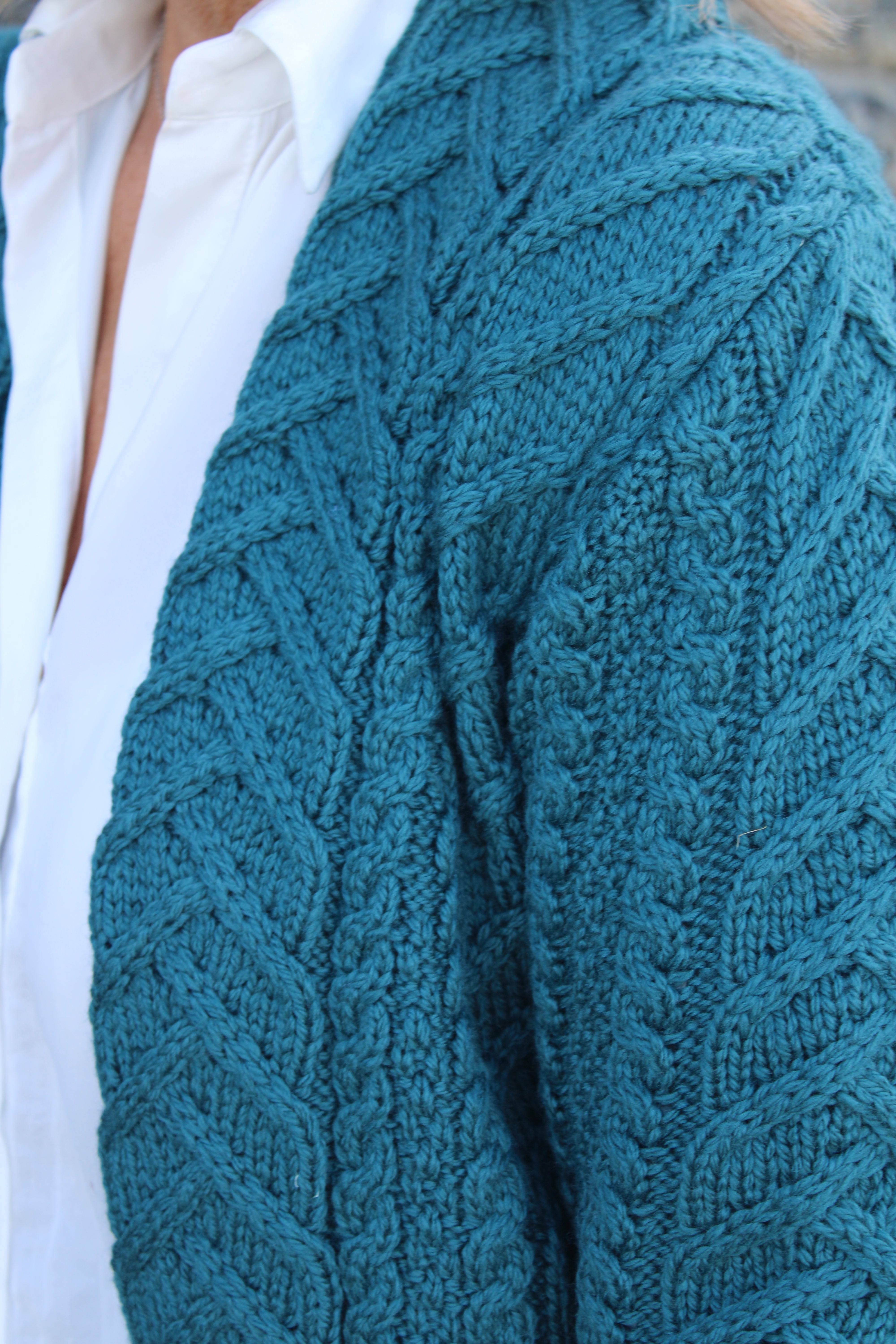 Supersoft Edge to Edge Cardigan , Teal