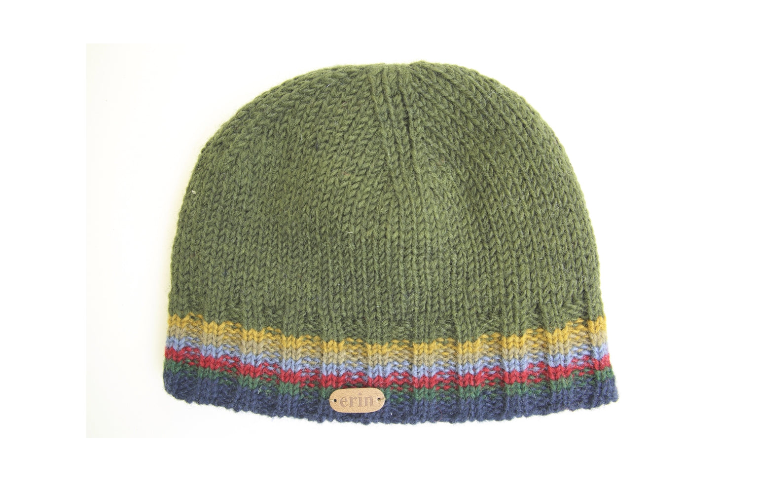 Erin Knitwear Rib Pullon Hat , Green