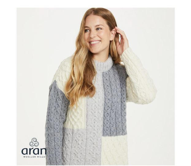 Supersoft Patchwork Sweater , Grey