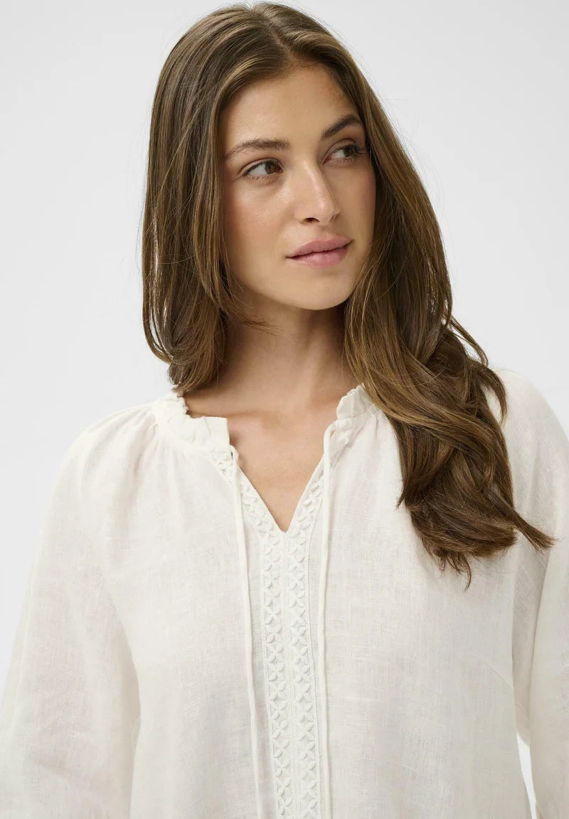 Cream Bellis Lace Blouse