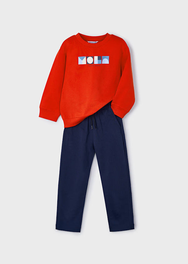 Mayoral Geometric Motif Tracksuit