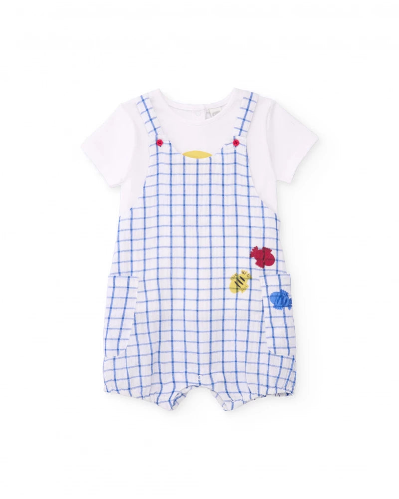 Tuc Tuc Overalls and T-Shirt Set