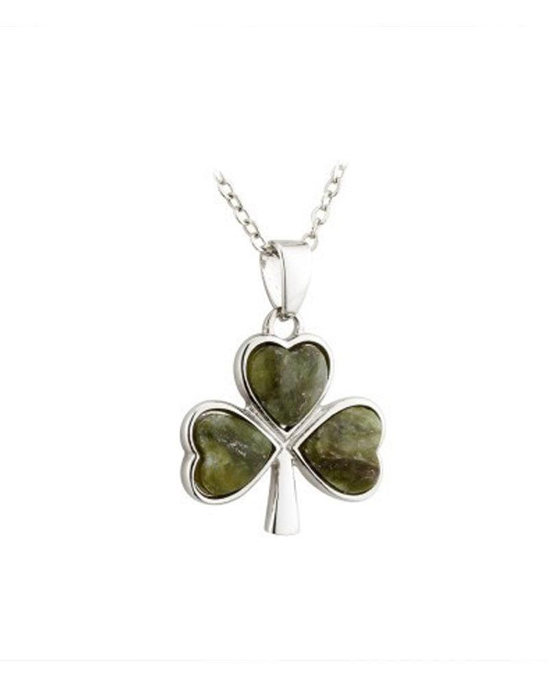 Solvar | Connemara Marble Shamrock Pendant