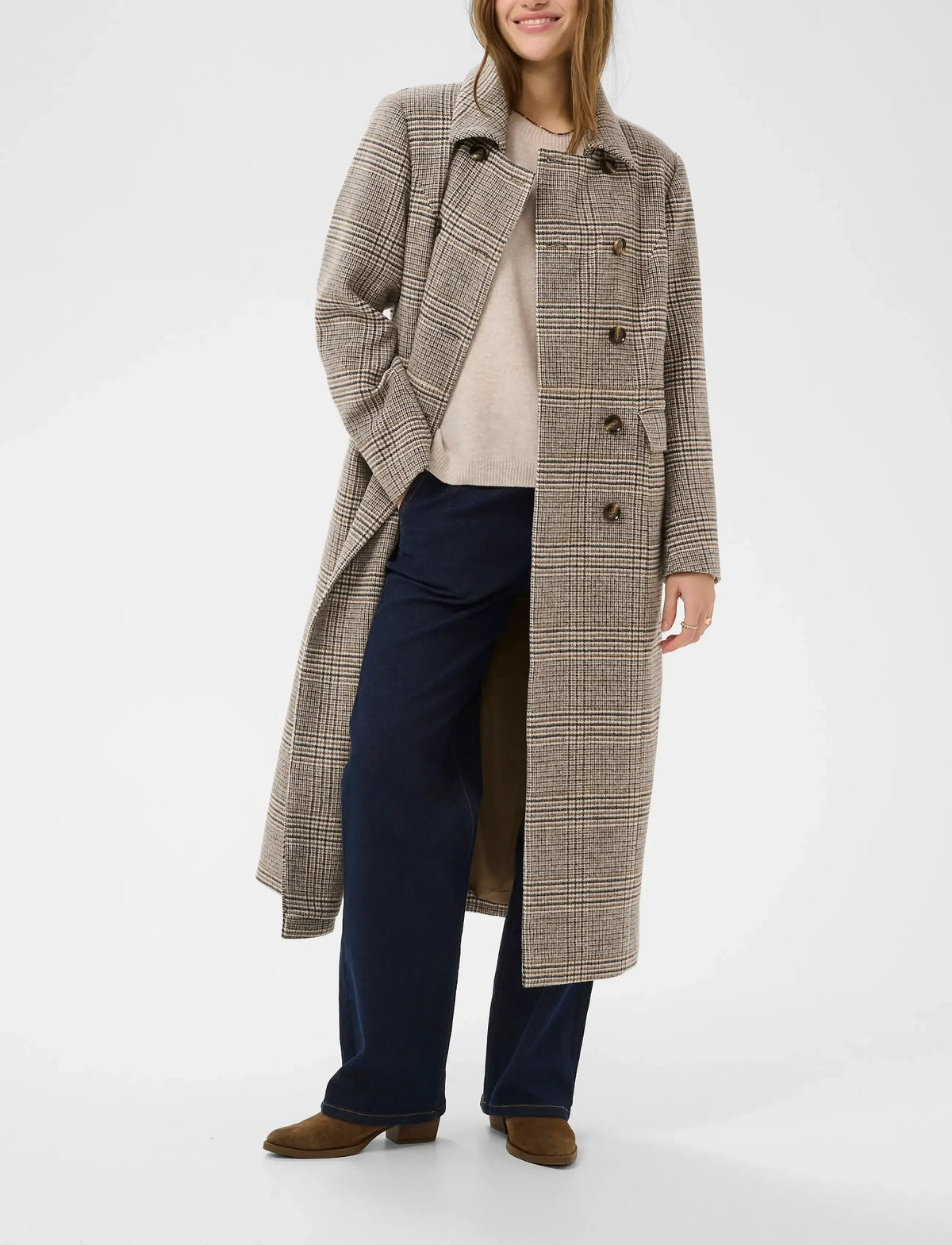 Cream Georg Long Coat