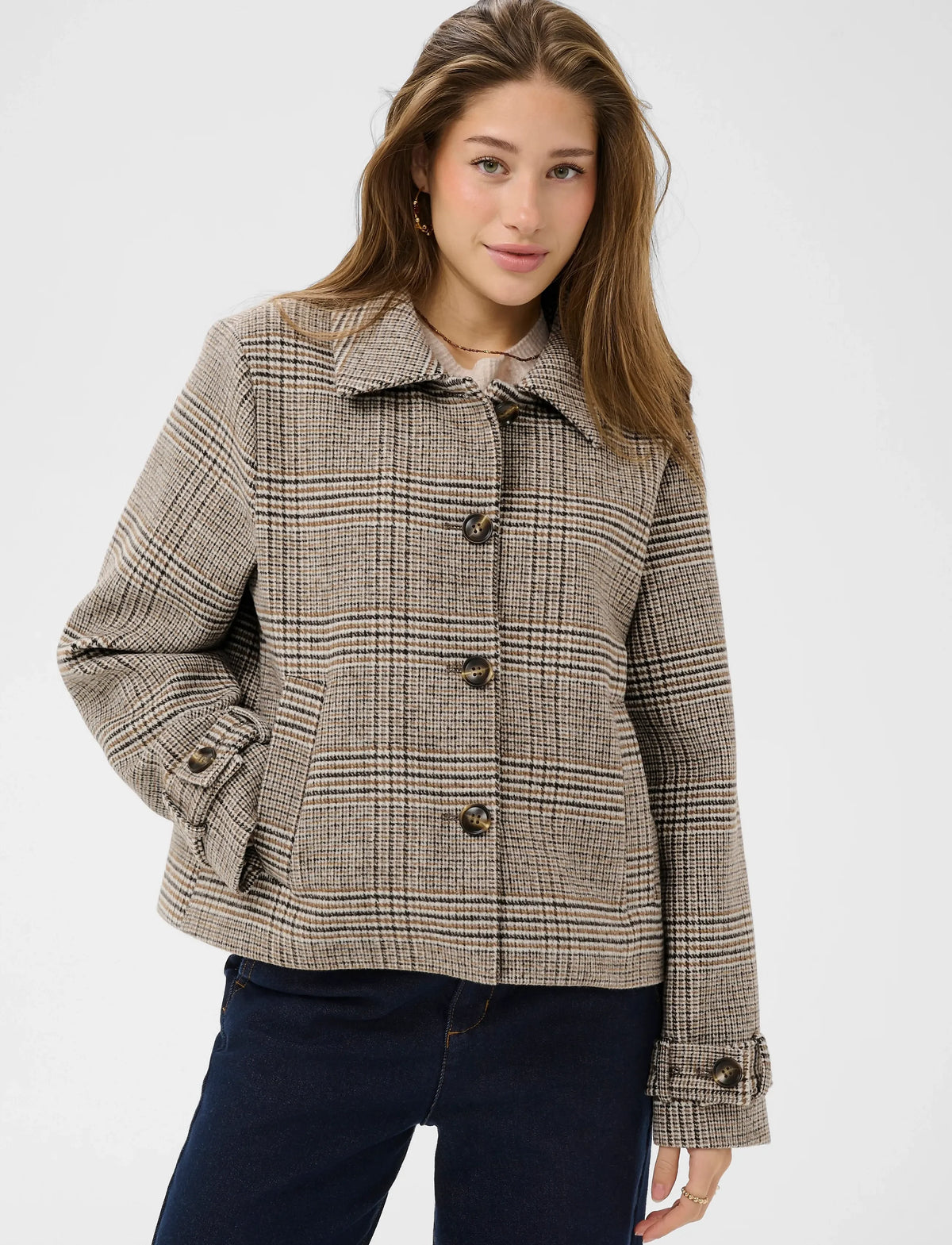 Cream Georg Short Coat