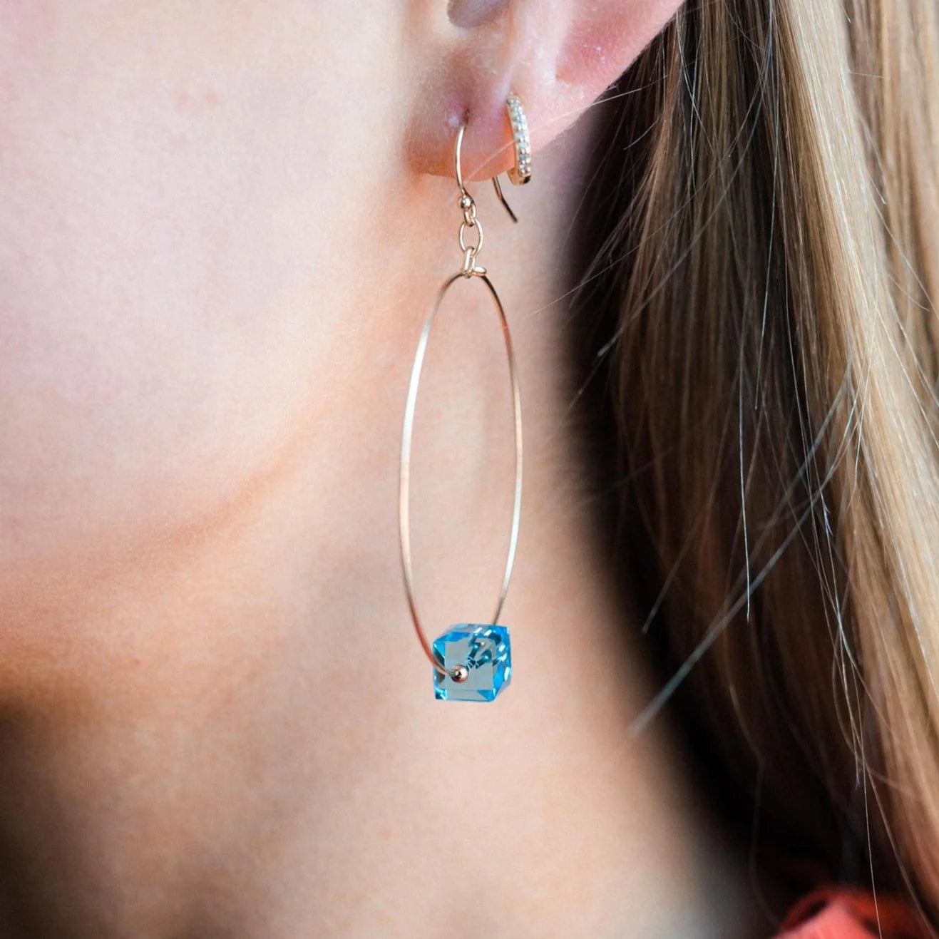 MoMuse Aqua Cube Hoops - Large