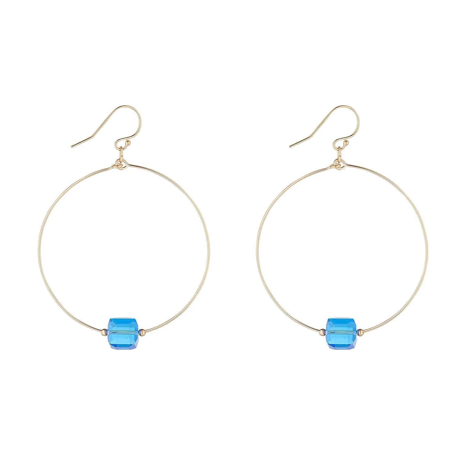 MoMuse | Aqua Cube Hoops - Large