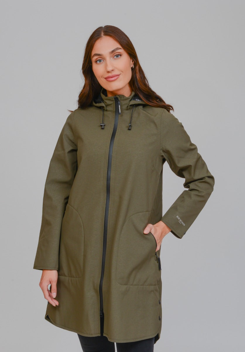 Ilse Jacobsen Rain128 Coat , Army Green