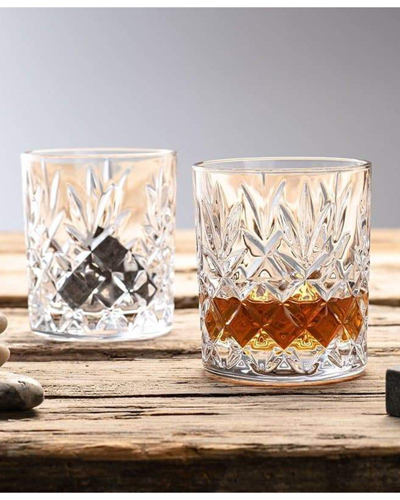 Galway crystal Renmore Wooden Boxed Whiskey Gift Set - Frank Roche