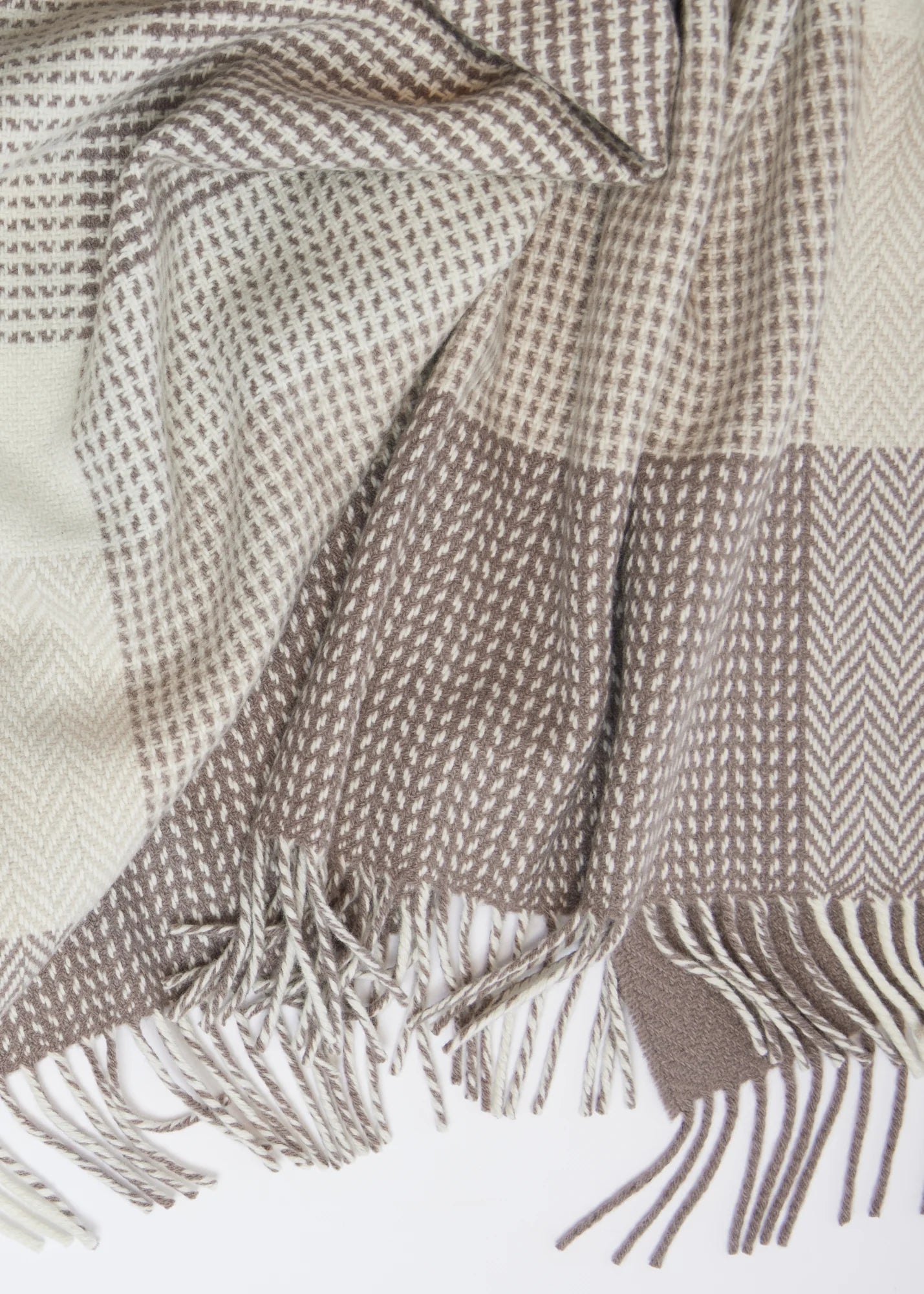 Foxford Dun Briste Herringbone Throw