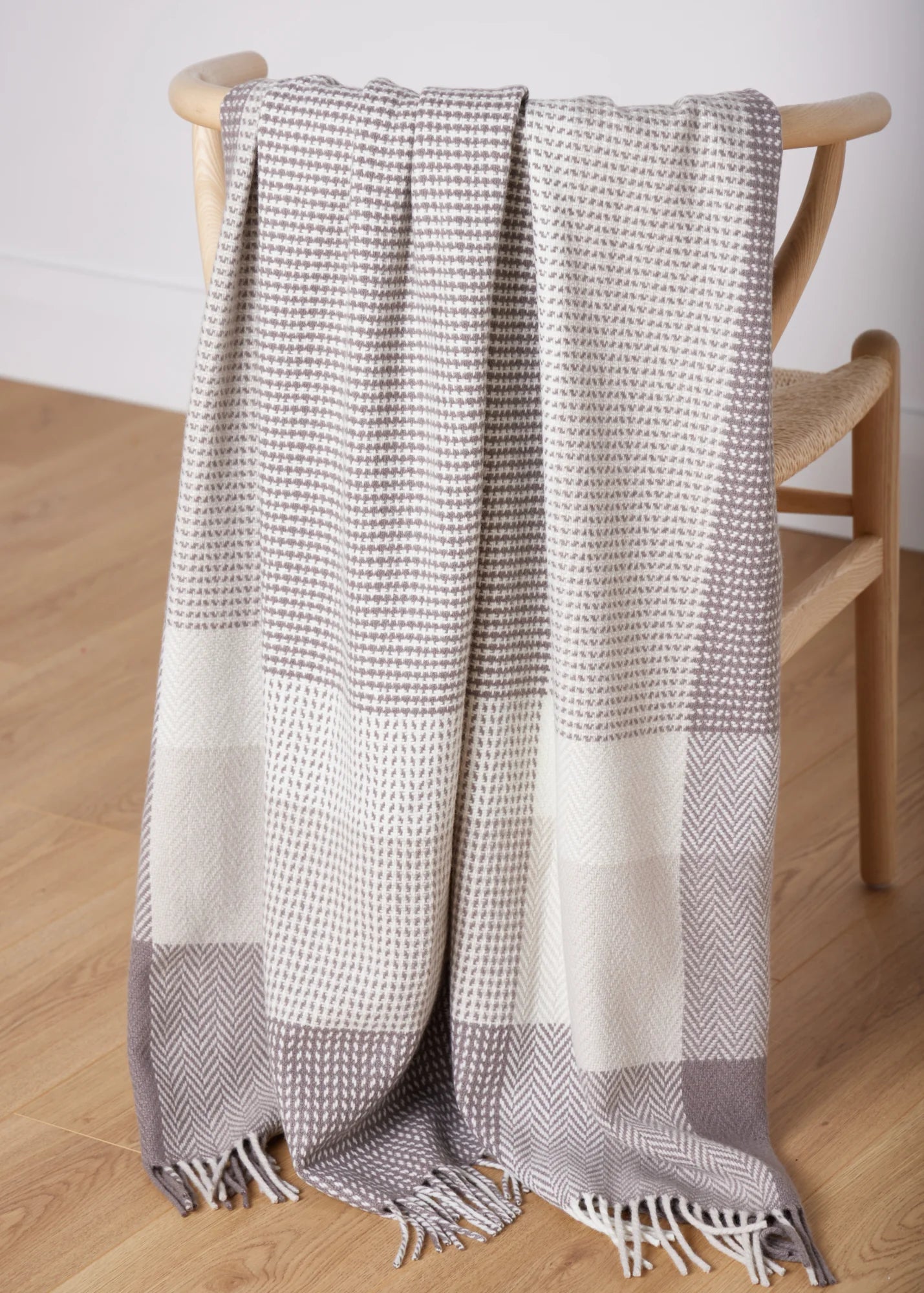 Foxford Dun Briste Herringbone Throw