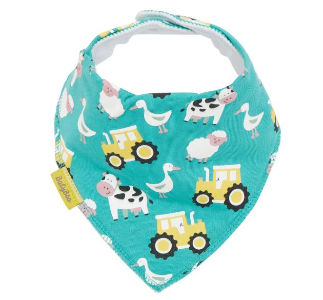Babyboo Farmyard Bandana Bib