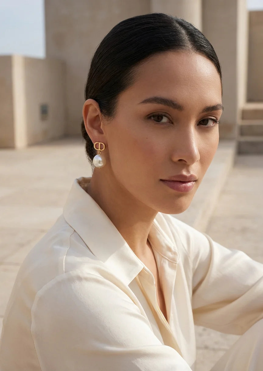 Envy Large Pearl Drop Earrings
