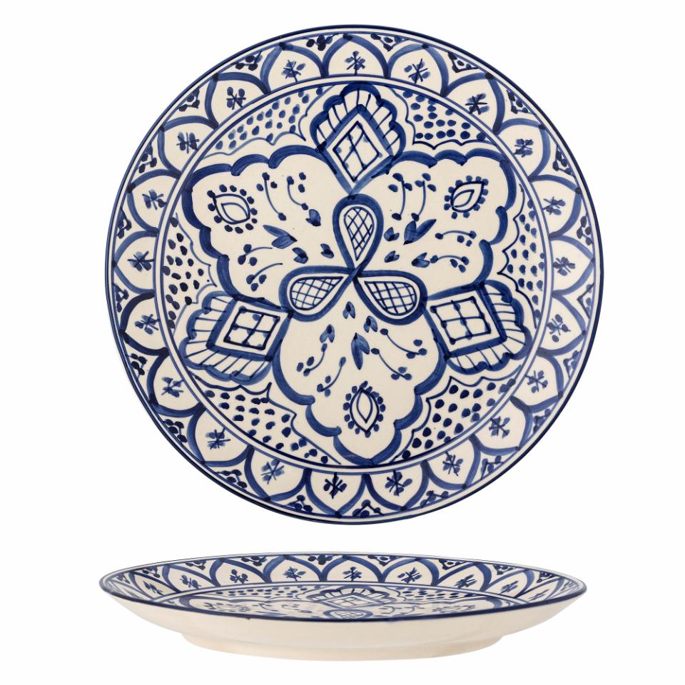 Bloomingville Karlie Plate Blue