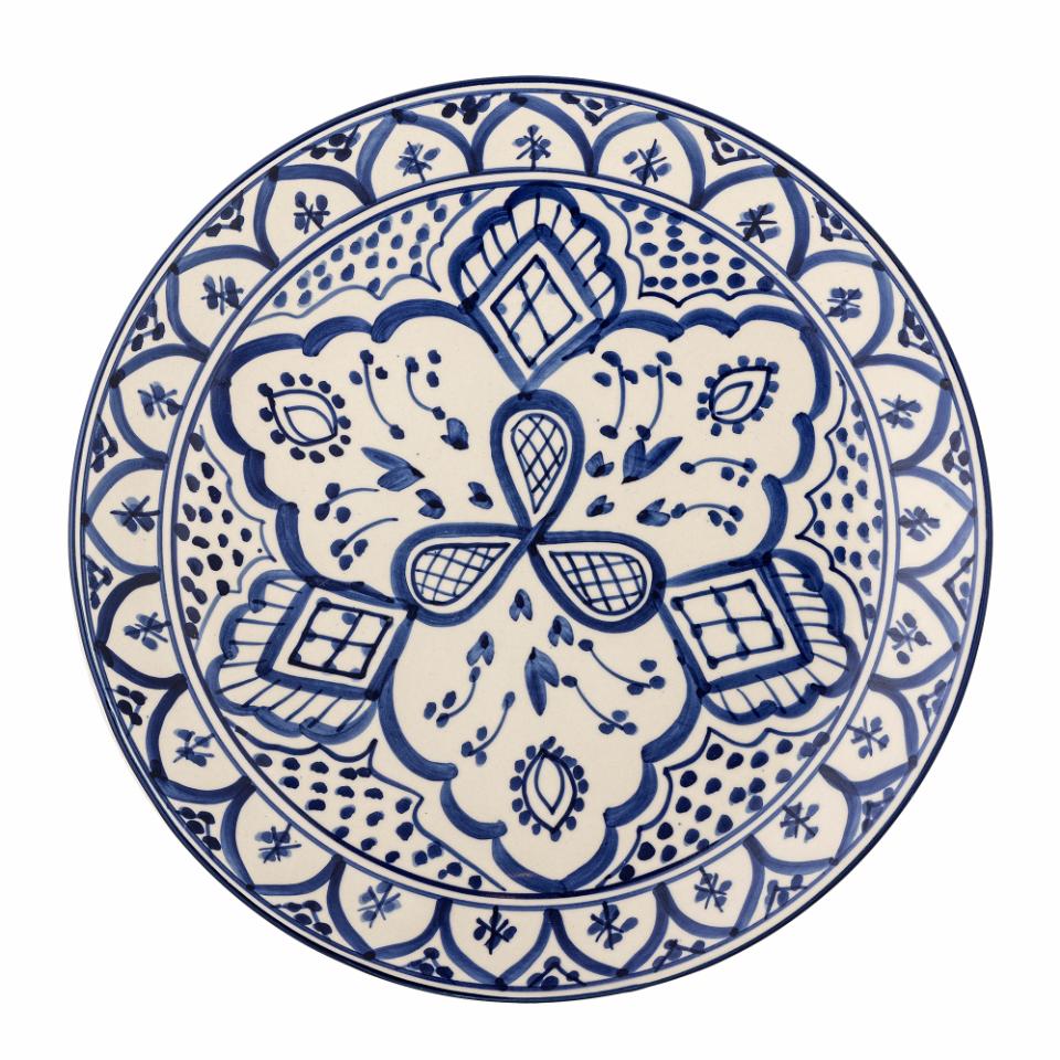 Bloomingville Karlie Plate Blue