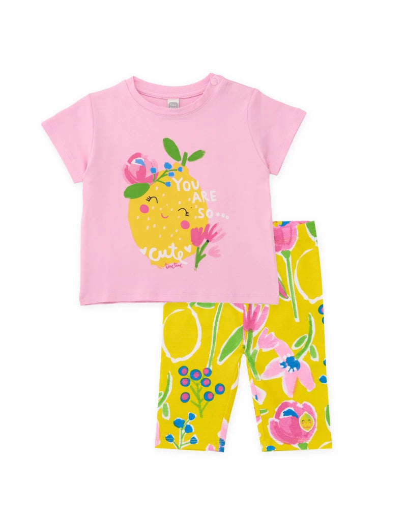 TucTuc T-Shirt & Capri Leggings Floral Set