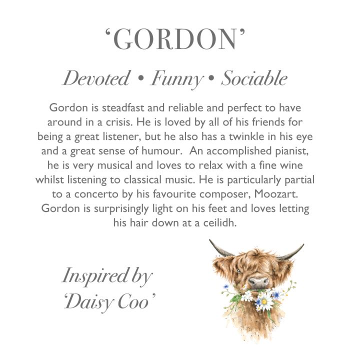 Wrendale 'Gordon' Highland Cow Character