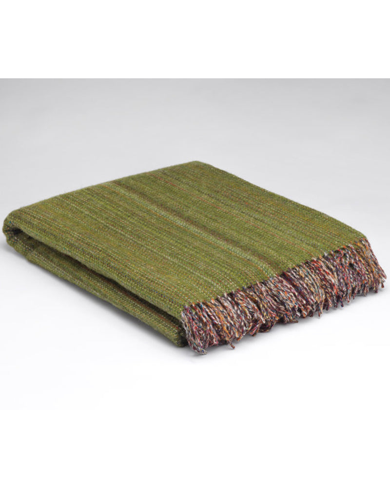 McNutt of Donegal | Meadow Green Tweed Throw