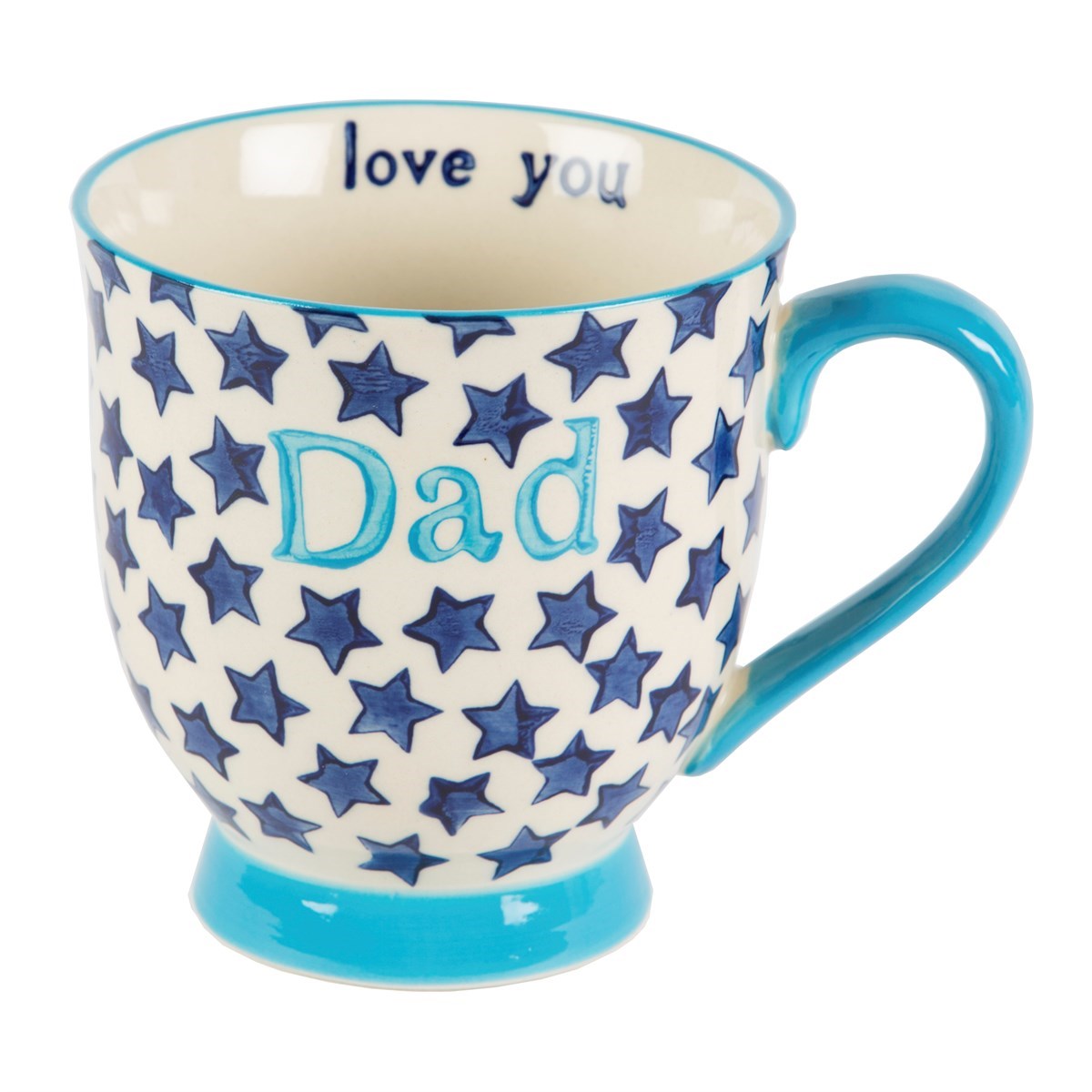 Sass & Belle Mojave Dad Mug Blue - Stoneware Coffee Cup Gift