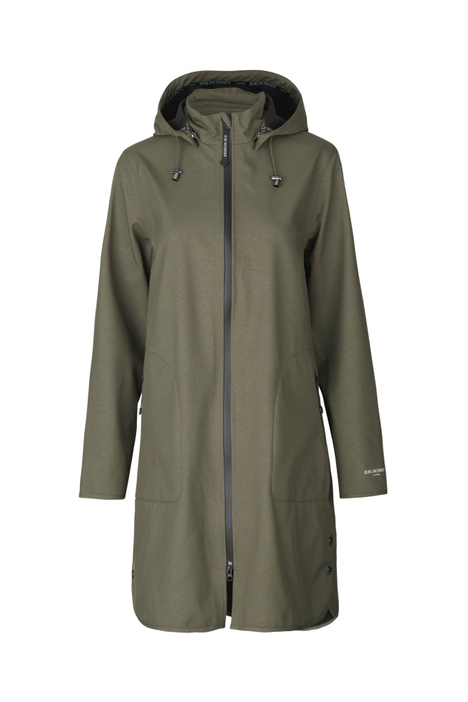 Ilse Jacobsen Rain128 Coat , Army Green