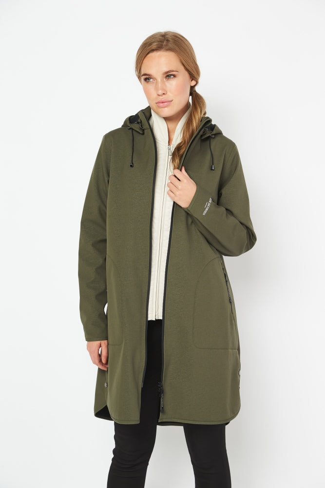 Ilse Jacobsen Rain128 Coat , Army Green